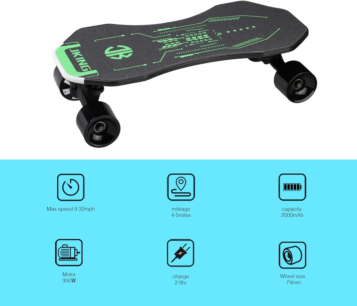 JKING Electric Skateboard for Kids and Teens