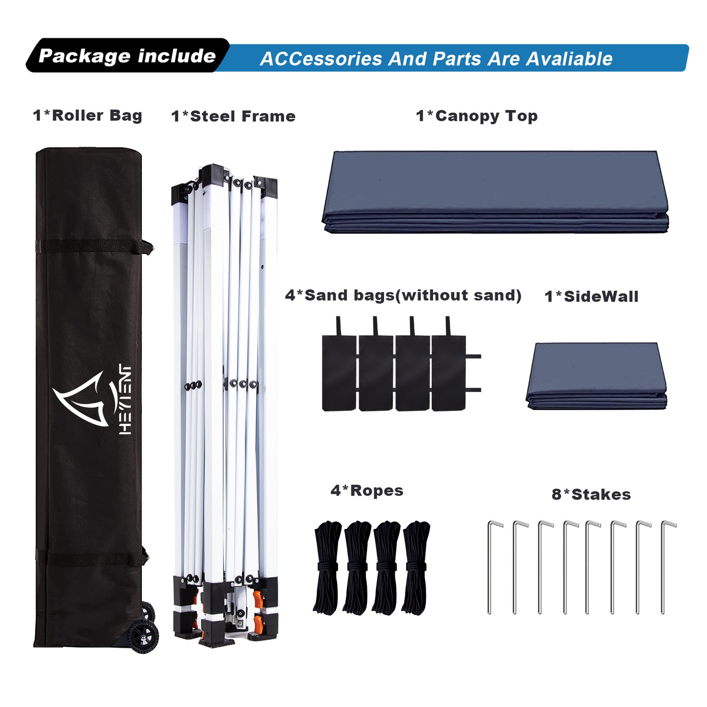 10x10 Pop Up Canopy Tent with a Sidewall